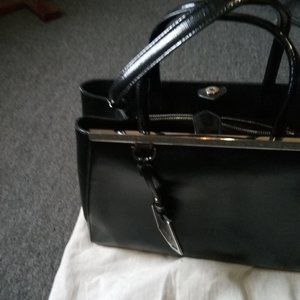 Fendi black leather bag